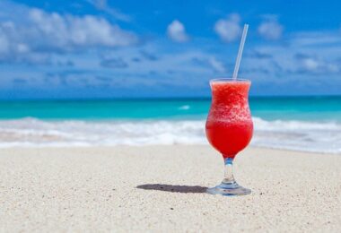 Strand, Urlaub, Meer, Cocktail, Sandstrand, Stand, Abwesenheitsnotiz