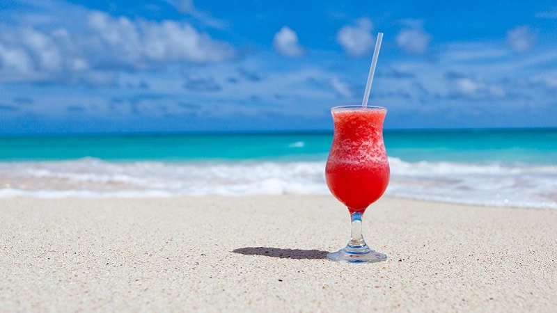 Strand, Urlaub, Meer, Cocktail, Sandstrand, Stand, Abwesenheitsnotiz