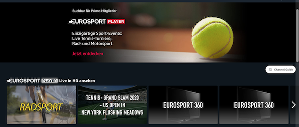 Eurosport Player Amazon