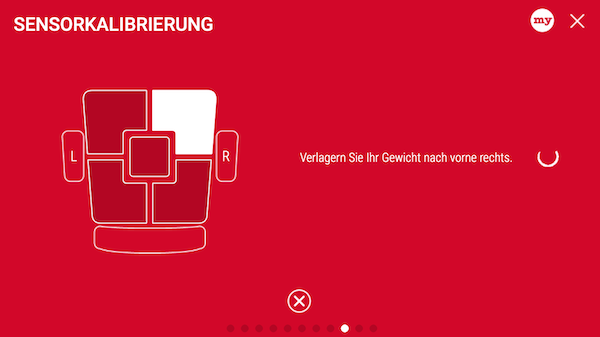 Interstuhl: Sensor einstellen