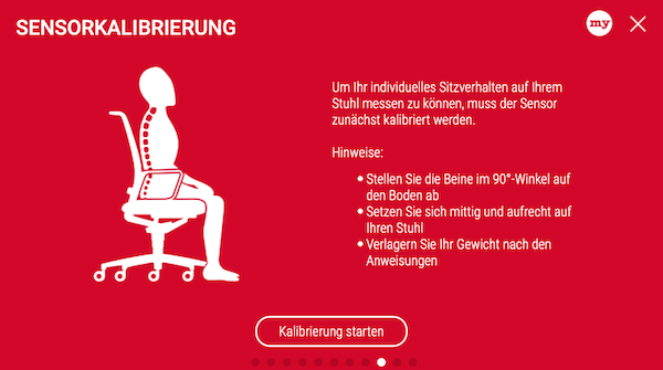 Interstuhl: Sensorkalibrierung