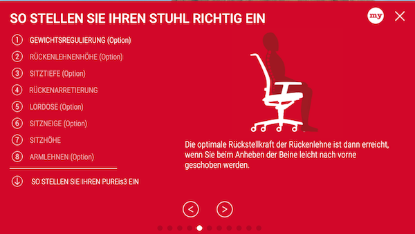 Interstuhl: Stuhl richtig einstellen