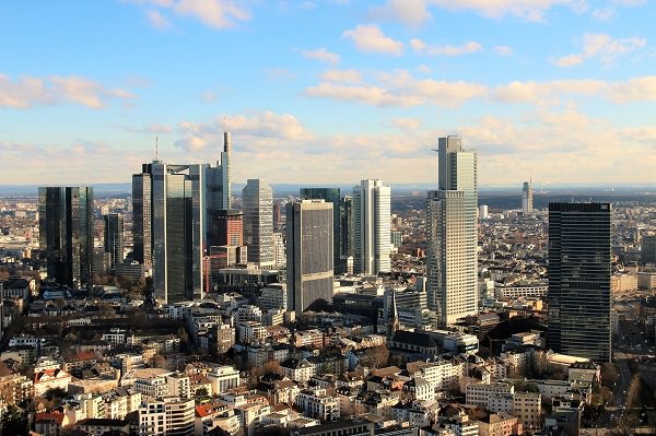 Frankfurt am Main, Skyline Frankfurt, Hessen, höchstes Gehalt