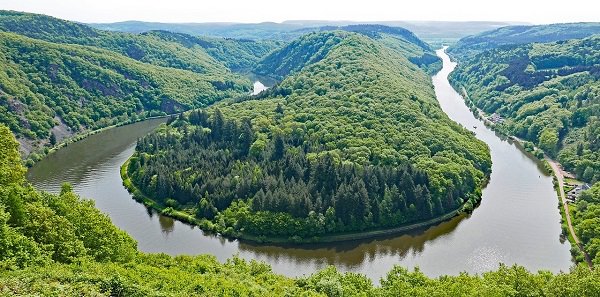 Saarschleife, Saarland, Saar, höchstes Gehalt