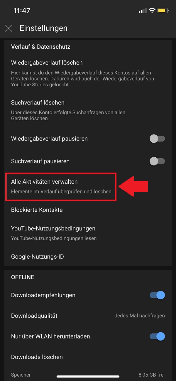 YouTube-Verlauf löschen, Youtube Verlauf löschen, YouTube-Verlauf deaktivieren