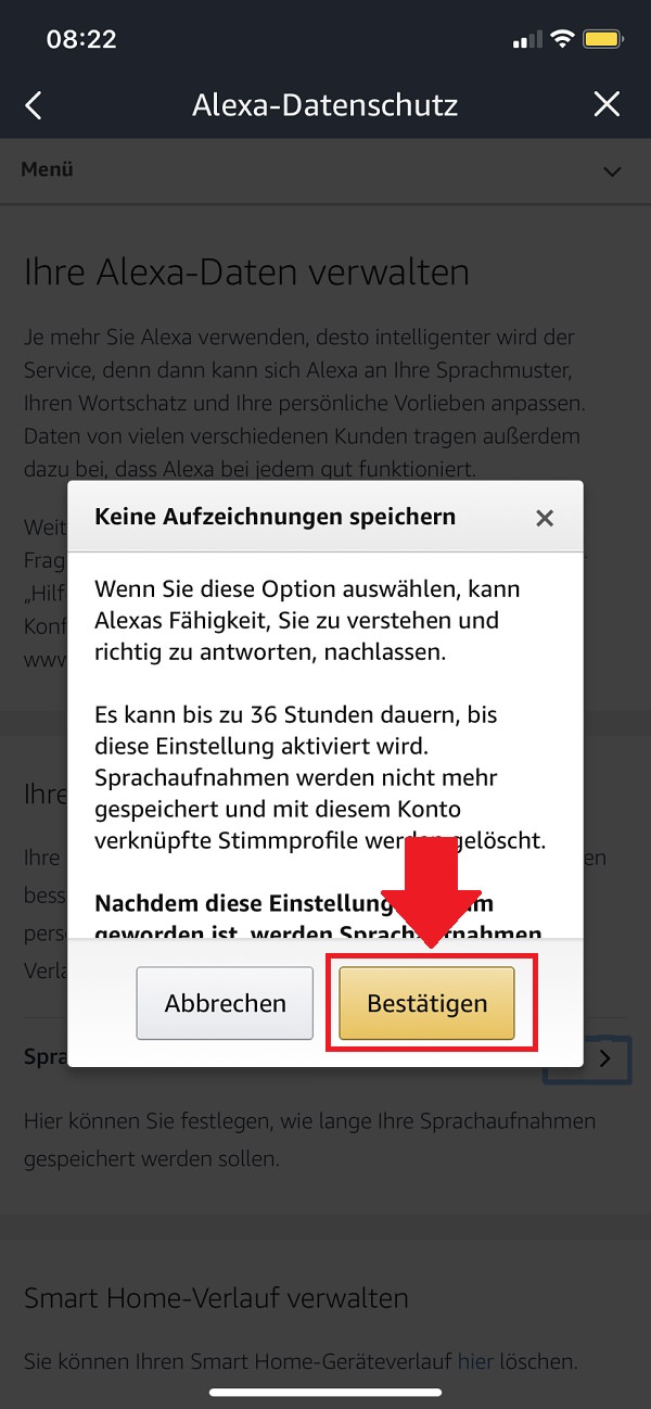 Alexa, Amazon Alexa, Alexa-Gespräche löschen, Alexa Gespräche automatisch löschen, Alexa Aufzeichnungen löschen, Alexa-Aufzeichnungen automatisch löschen