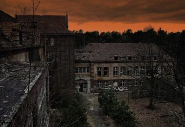 Beelitz Heilstätten, Ruine, Architektur, Potsdam, Sonnenuntergang