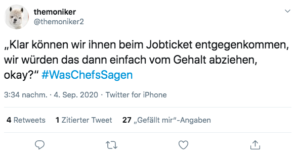 Jobticket, Twitter