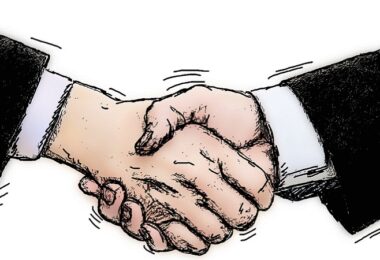 Handschlag, Handshake, Arbeitsvertrag verhandeln