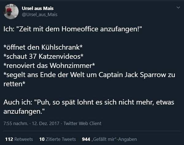 Twitter, Tweets, Home Office, Remote Work, lustige Home-Office-Tweets, lustige Home Office Tweets