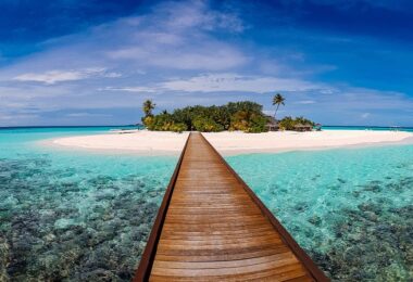 Malediven, Insel, Boot, Meer, Asien