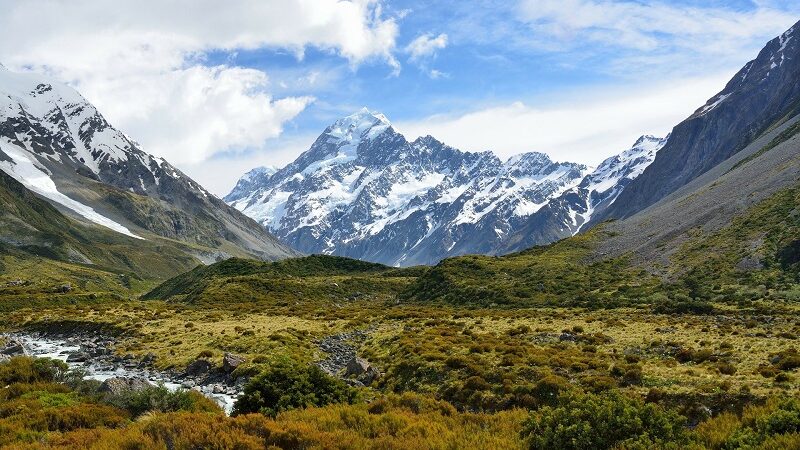 Neuseeland, Alpen, Gebirge, Berge, Tal, Natur