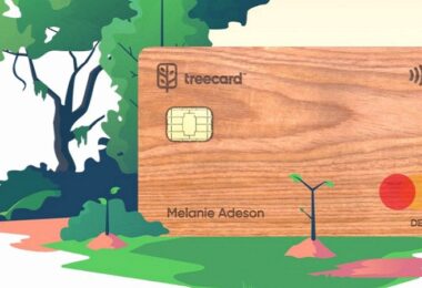 Treecard, grüne Debitkarte Ecosia