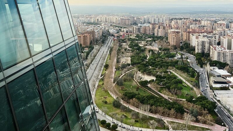 Torre Espacio, Paseo de la Castellana, Madrid, Stadt, urban