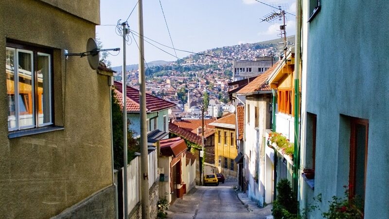 Sarajevo, Bosnien und Herzegowina, Balkan, Straße