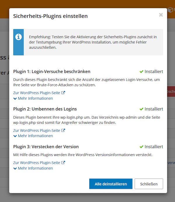 WordPress Hosting STRATO Sicherheit