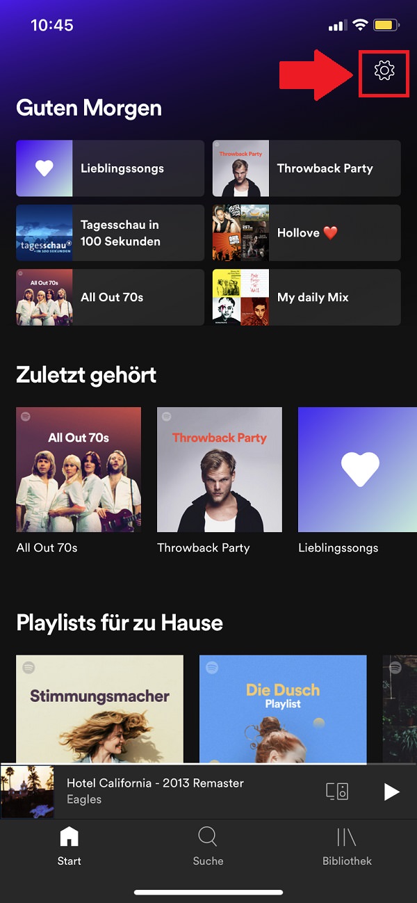 Spotify, Spotify Einstellungen, Spotify Private Session