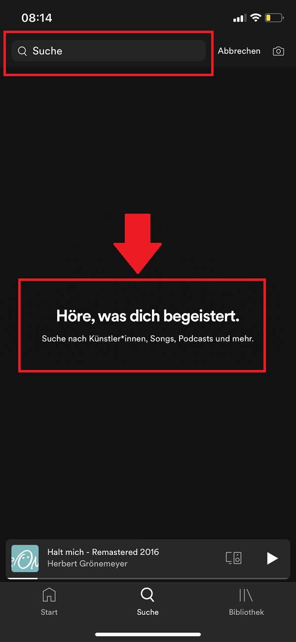 Spotify-Verlauf löschen, Spotify