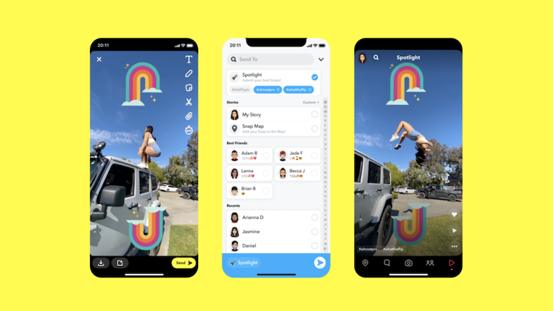Snapchat, Snapchat Spotlight
