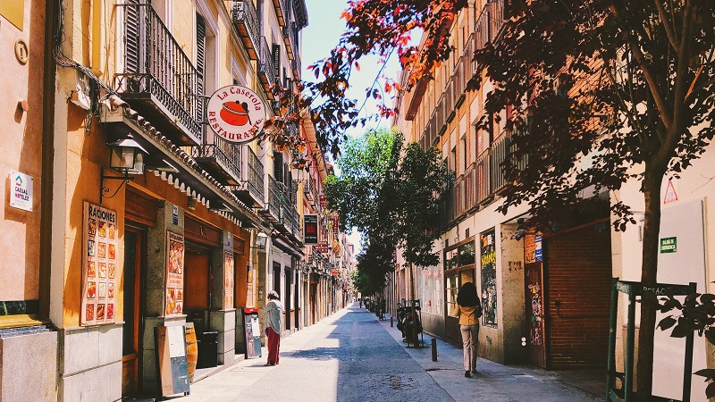Madrid, Straße, Gasse, Fußgängerzone, Spanien