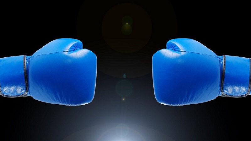 Boxhandschuhe, Boxen, Wettkampf, Duell, Venture Debt vs. Venture Capital