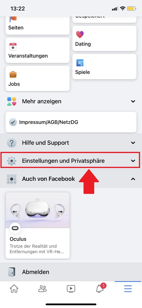 Facebook, Facebook auf allen Geräten abmelden, Facebook von allen Geräten abmelden