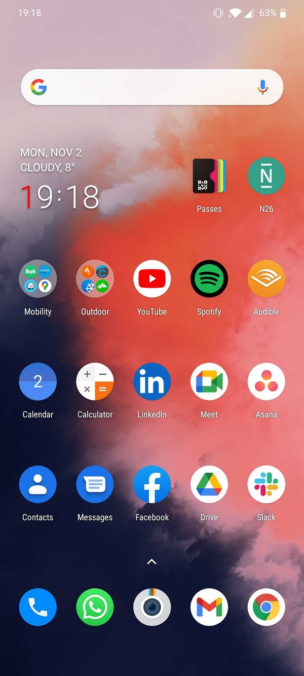 Homescreen, Android, Apps, Wolfgang Wörner, Sixfold