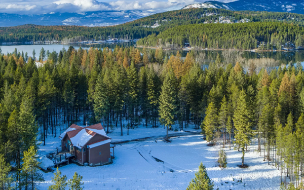 Montana, Haus, Ranch, USA