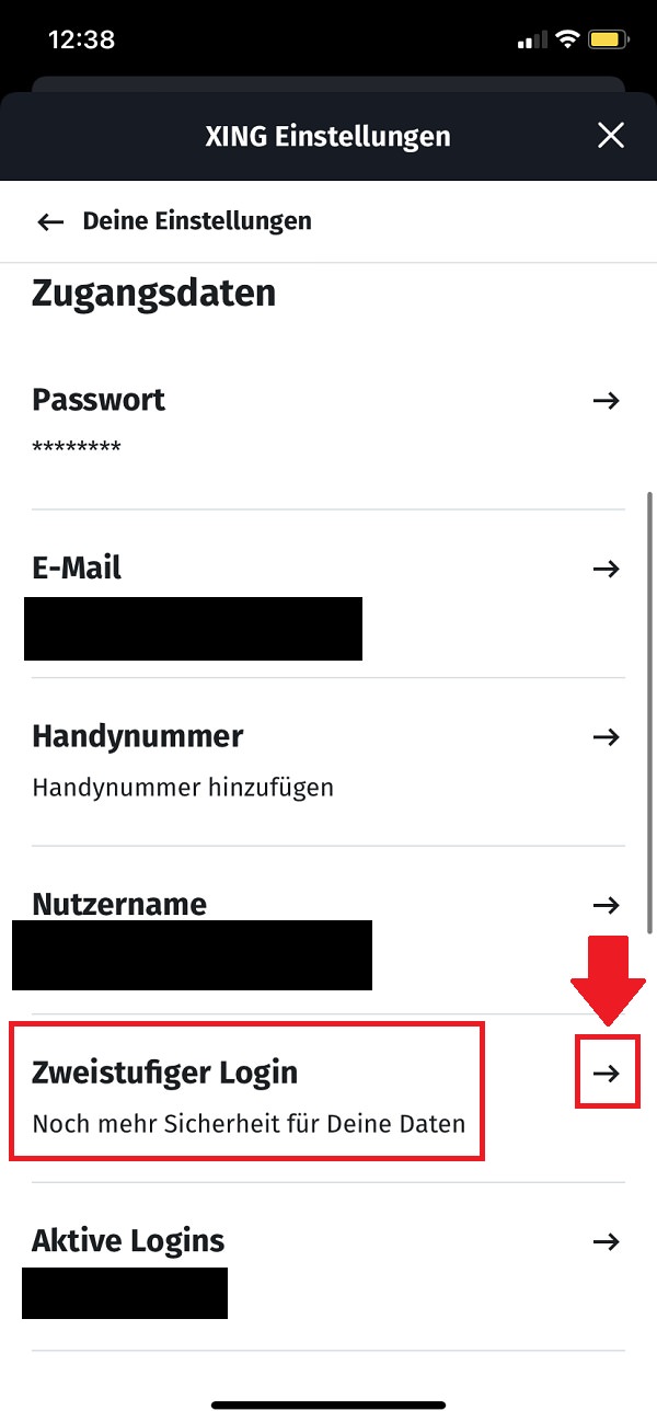 Xing 2FA aktivieren, Zwei-Faktor-Authentifizierung bei Xing aktivieren