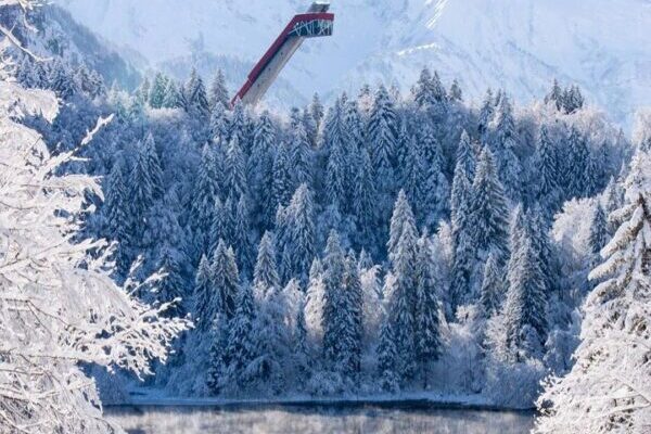 Oberstdorf, Winter, See, Wald, Natur