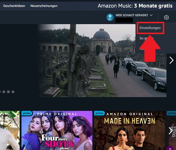 Amazon Prime Video Watchlist finden, Amazon-Watchlist finden, Amazon-Watchlist löschen