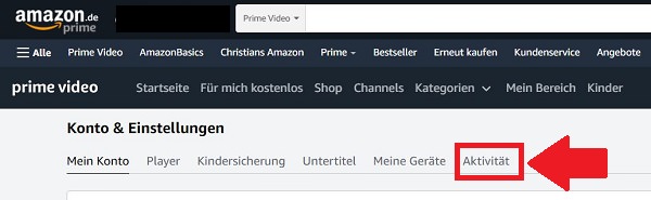 Amazon Prime Video Watchlist finden, Amazon-Watchlist finden, Amazon-Watchlist löschen