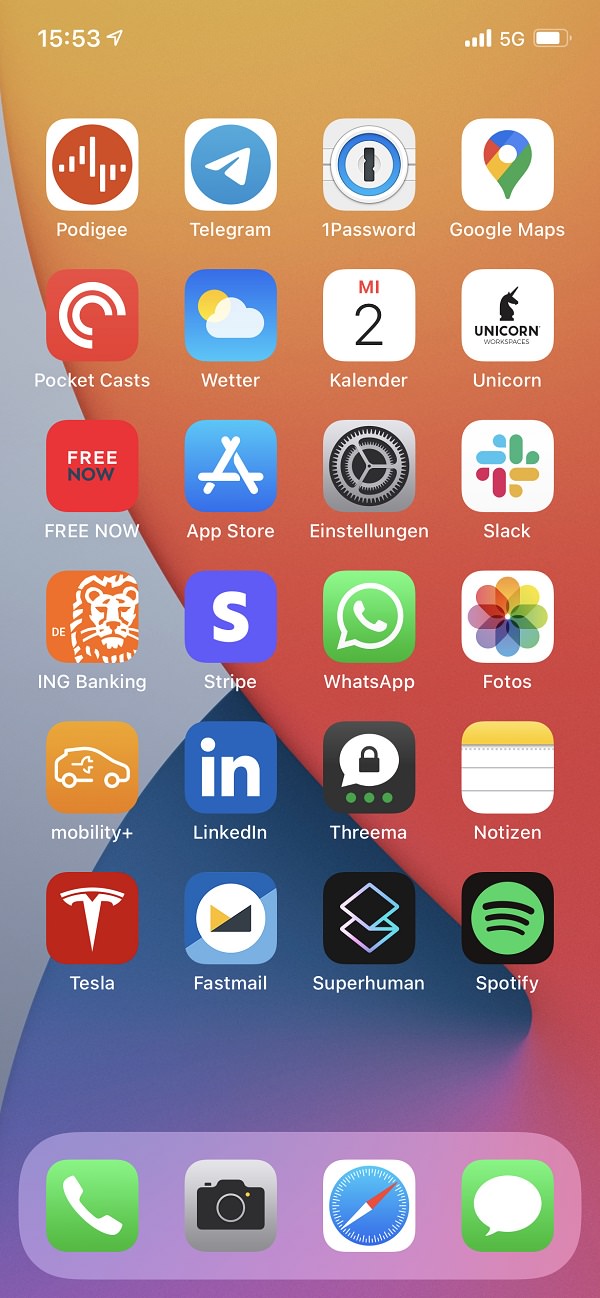 Homescreen, iPhone, Apps, Apple, Mati Sojka, Podigee