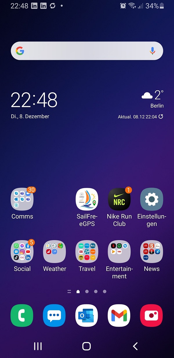 Ilan Schäfer, Weber Shandwick, Homescreen, Android-Smartphone, Samsung Galaxy S9