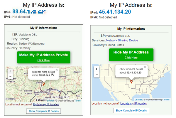 VPN für Privatanwender, VPN-Dienste