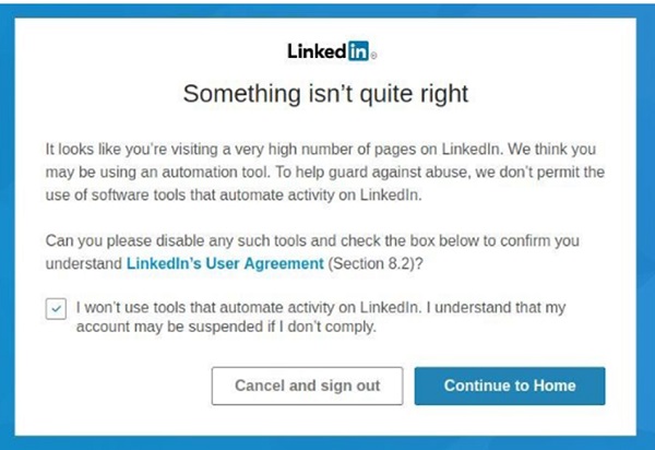 LinkedIn, LinkedIn Jail, LinkedIn Gefängnis