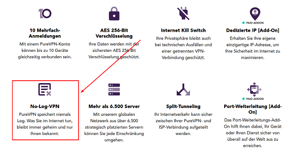 PureVPN, VPN für Privatanwender