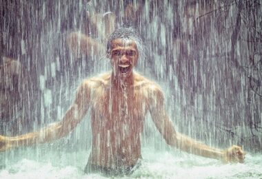 Wasserfall, stark, Stärke, Resilienz, psychisches Immunsystem