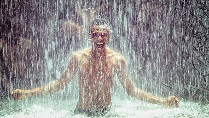 Wasserfall, stark, Stärke, Resilienz, psychisches Immunsystem