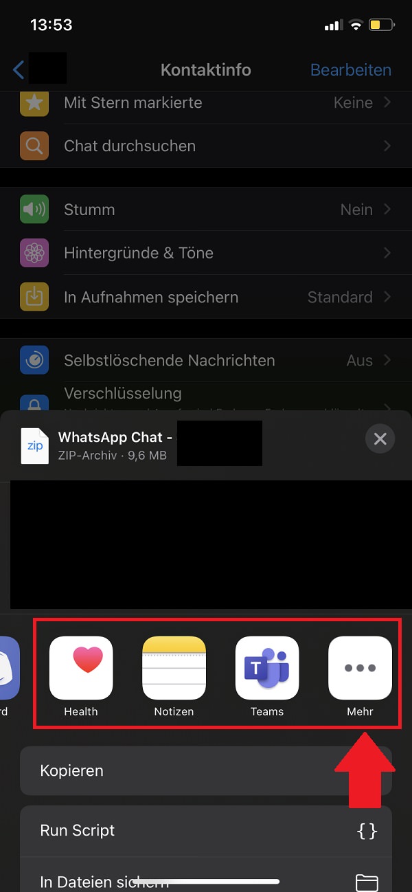 WhatsApp, WhatsApp-Einstellungen, Chats von WhatsApp zu Telegram exportieren, Whatsapp Chats zu Telegram übertragen