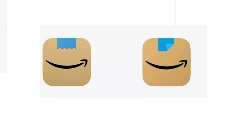 Amazon Logo, Amazon App, Amazon-App, Amazon Hitler-Bart, grinsender Hitler