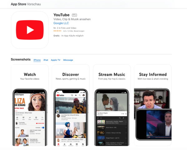 YouTube, App