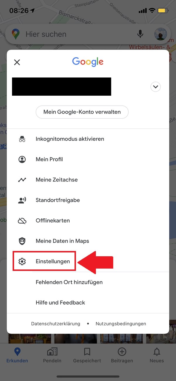 Google Maps, Dark Mode bei Google Maps aktivieren, Google Maps Dark Mode aktivieren