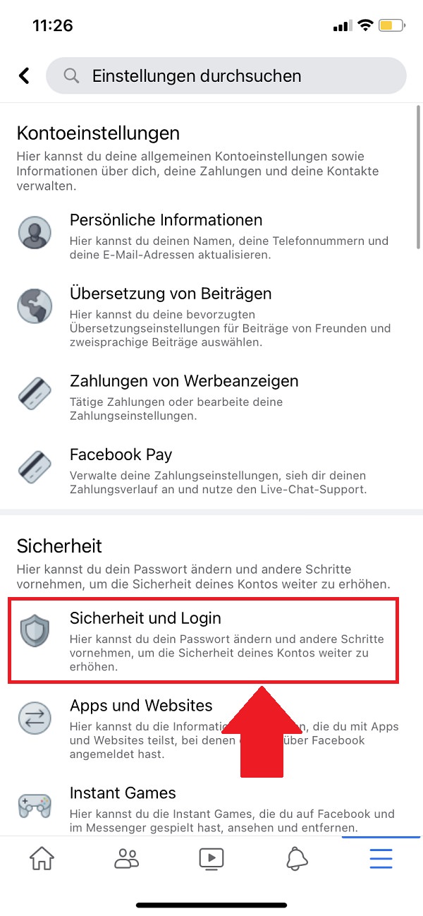 Facebook-Account gehackt, aktive Logins Facebook, aktive Facebook-Logins