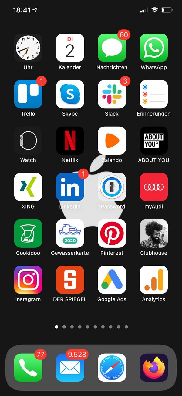 Homescreen, iPhone, Apple, Apps, André Hehemann, Suchhelden