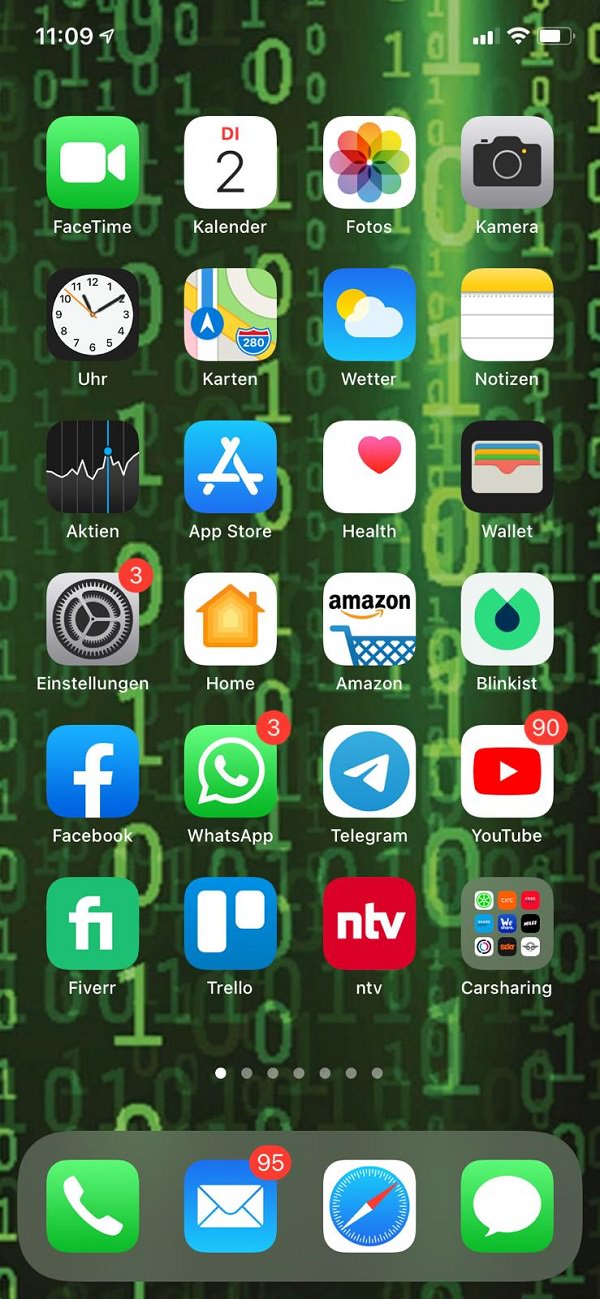 Homescreen, iPhone, Apple, Apps, Artem Morgunov,