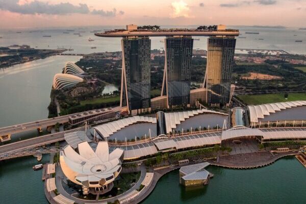 Singapur, Skyline, Staatsverschuldung, Länder höchsten Schulden