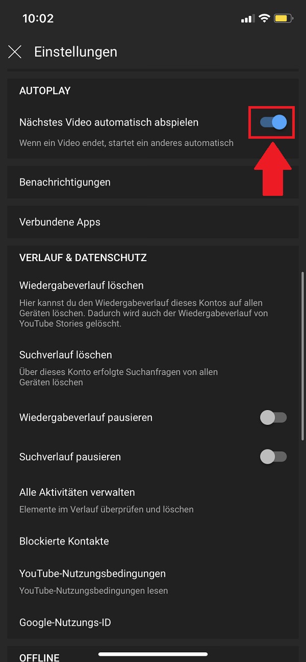 YouTube Autoplay deaktivieren, Youtube Autoplay ausschalten