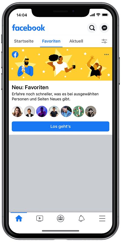 Facebook Favoriten