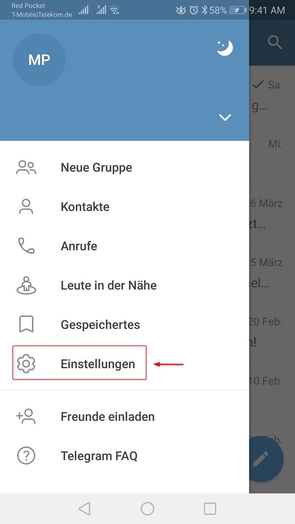 Telegram-Proxy aktivieren, Telegram Proxy Server einrichten